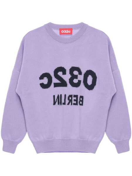  032c Selfie Drop-shoulder Jumper - Purple 
