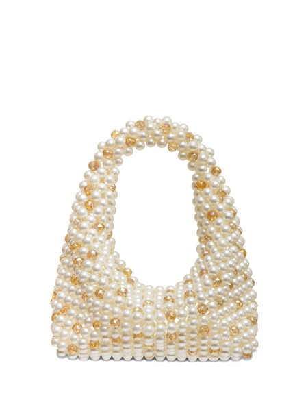  0711 Medium Jodie Beaded Clutch Bag - Neutrals 