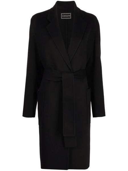  10 Corso Como Belted Single-breasted Coat - Black 