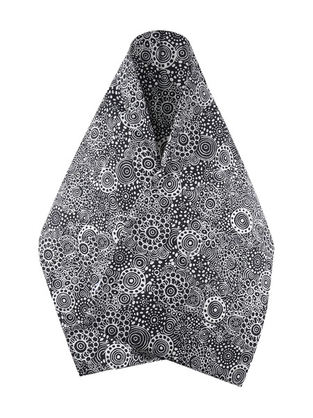  10 Corso Como Circle-pattern Scarf - Black 