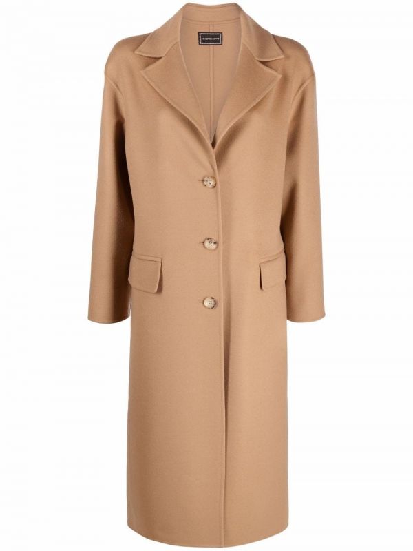  10 Corso Como Single-breasted Tailored Coat - Brown 