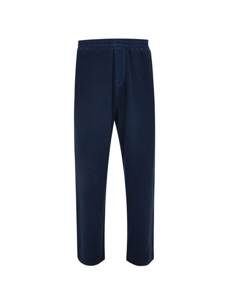  120% Lino Elasticated Sweatpants - Blue 