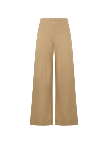  120% Lino Elasticated-waist Trousers - Neutrals 