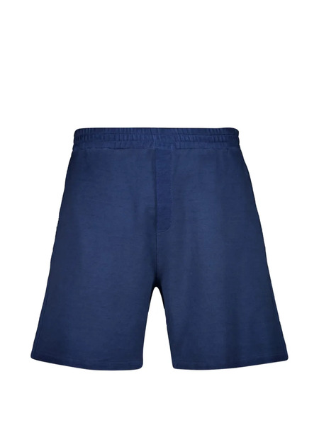  120% Lino Elasticated-waistband Shorts - Blue 