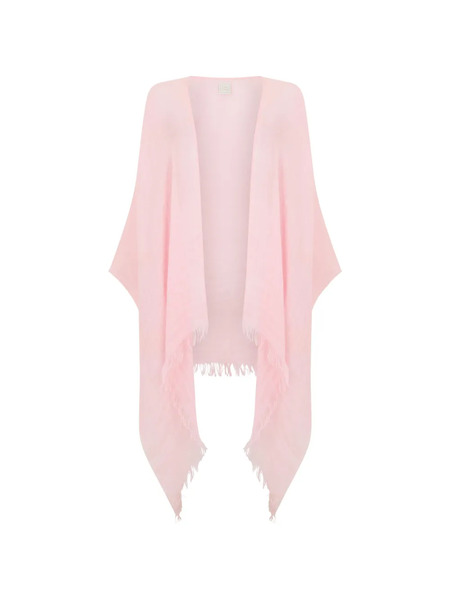  120% Lino Fringed Scarf - Pink 