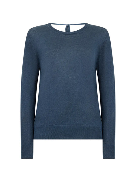  120% Lino Linen Sweater - Blue 