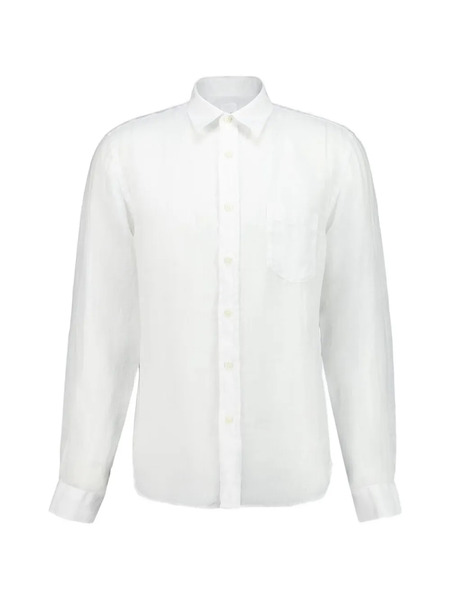  120% Lino Long-sleeve Regular Shirt - White 
