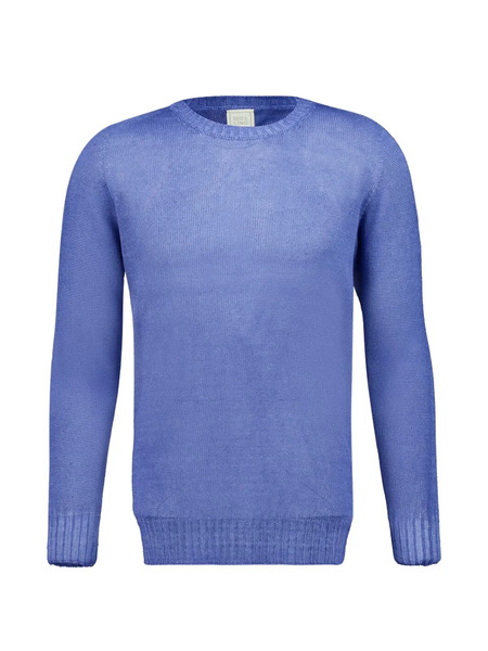  120% Lino Long-sleeve Sweater - Blue 