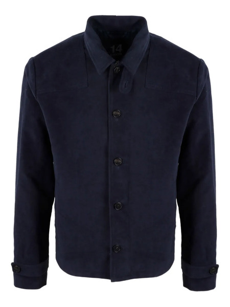  14bros Wool Shirt Jacket - Blue 