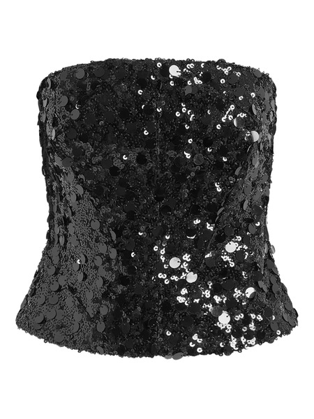  16arlington Sequin Anieri Top - Black 