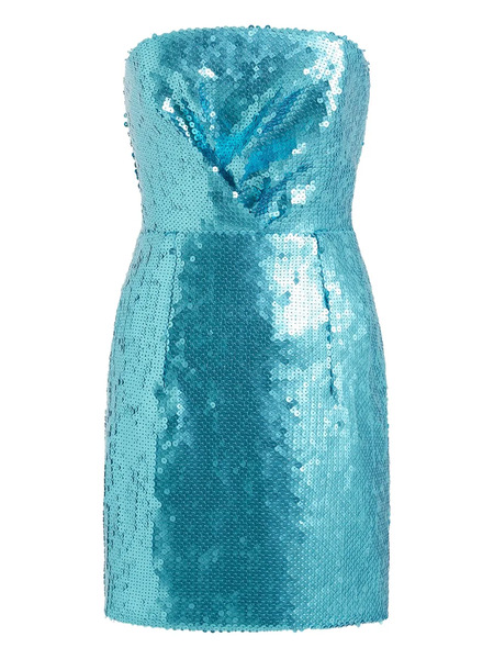  16arlington Sequin Belted Mini Dress - Blue 