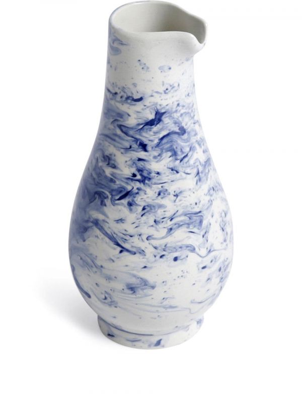  1882 Ltd Indigo Storm Jug (20cm) - White 