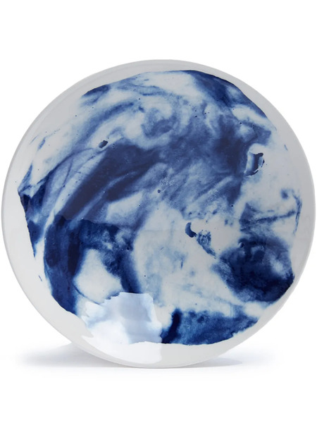  1882 Ltd Indigo Storm Medium Serving Bowl - White 