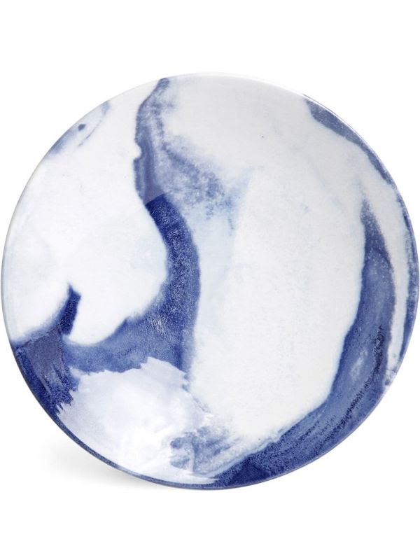  1882 Ltd Indigo Storm Serving Bowl (36cm) - White 