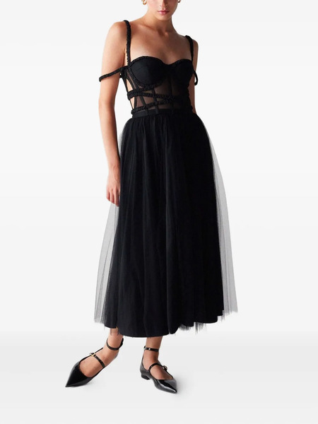  1913 Dresscode Dresscode 615 Tulle Panelled Dress - Black 