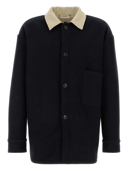  1989 Studio Contrast-collar Shirt - Blue 