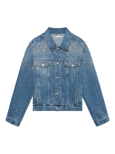  1989 Studio Crystal-embellished Denim Jacket - Blue 