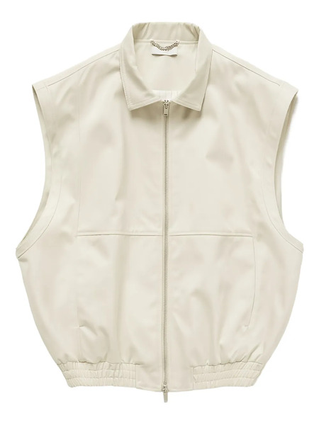  1989 Studio Gabardine Zip-up Gilet - Neutrals 
