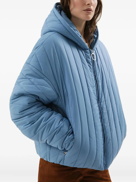  1989 Studio Hooded Quilted Bomber Jacket - Blue 