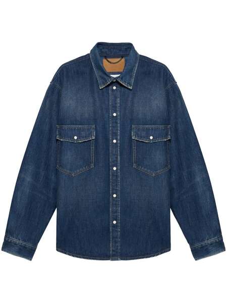  1989 Studio Logo-embossed Denim Shirt - Blue 