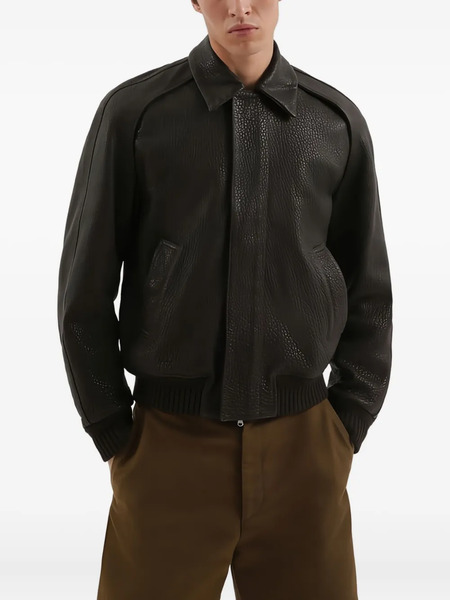  1989 Studio Press-stud Leather Jacket - Black 