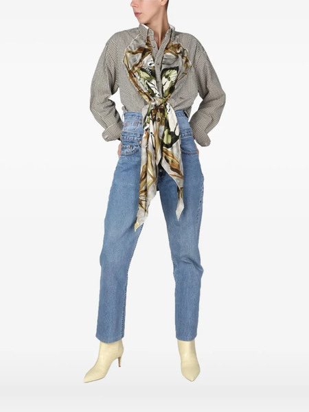  1/off Buttoned Butterfly Top - Neutrals 