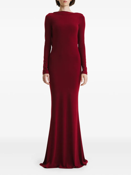  2310 Studio Cowl-back Maxi Dress - Red 