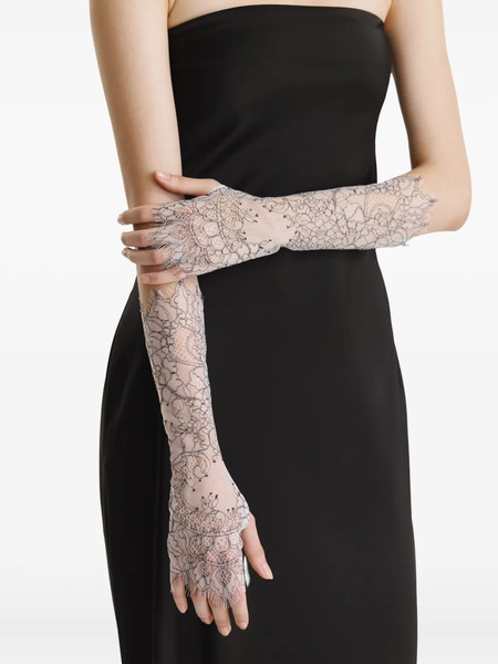  2310 Studio Lace-detailed Gloves - White 