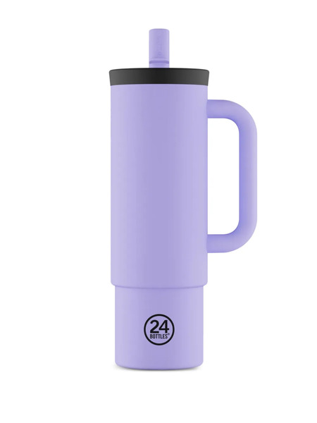  24bottles Handle Straw Cup (800ml) - Purple 