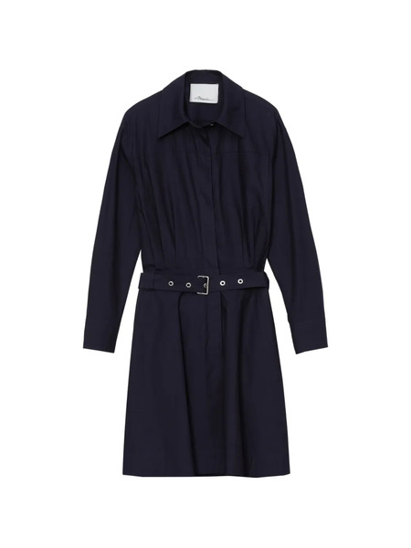 3.1 Phillip Lim Belted Collared Mini Dress - Blue 