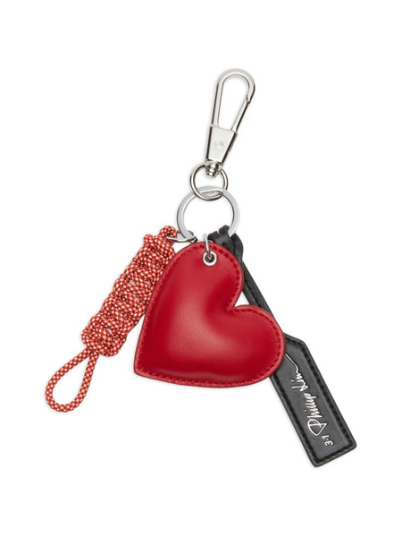  3.1 Phillip Lim Heart Charm Key Fob - Red 