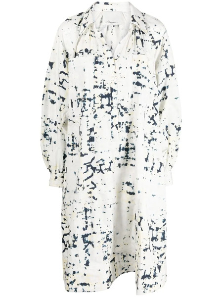  3.1 Phillip Lim Kaleidoscope Prnt Poplin Shrt Drs - White 