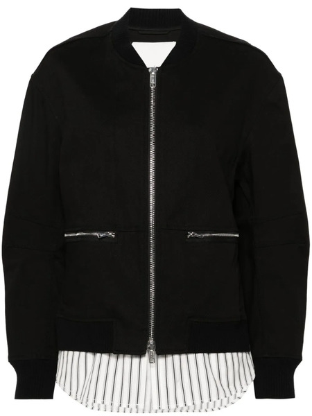  3.1 Phillip Lim Layered Bomber Jacket - Black 