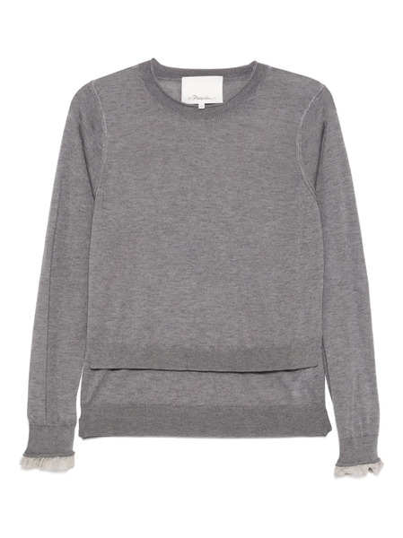  3.1 Phillip Lim Layered Knitted Top - Grey 