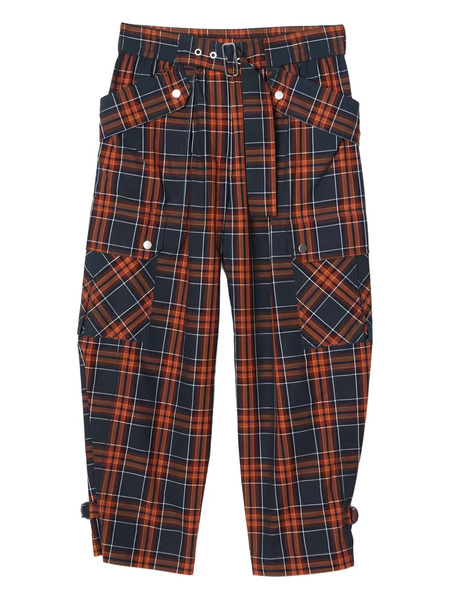  3.1 Phillip Lim Plaid-pattern Cropped Trousers - Red 
