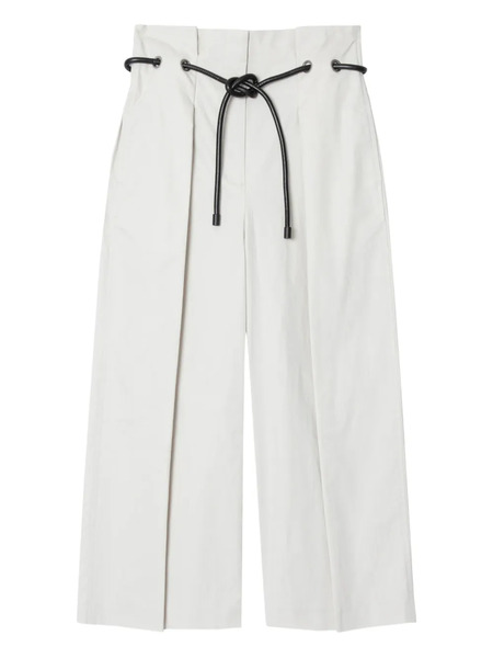  3.1 Phillip Lim Pleated Drawstring Trousers - White 