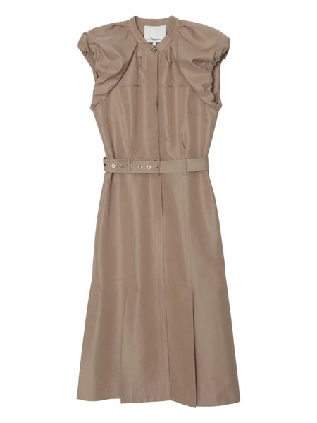  3.1 Phillip Lim Poplin Belted Dress - Neutrals 