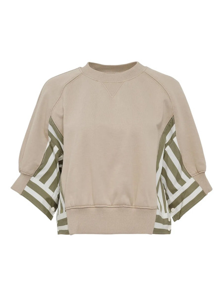  3.1 Phillip Lim Striped-panel Sweatshirt - Neutrals 
