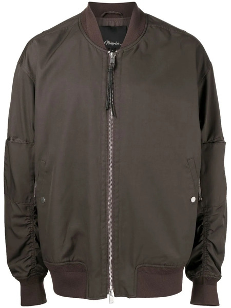  3.1 Phillip Lim Zip-front Bomber Jacket - Brown 