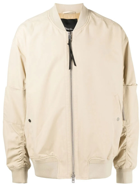  3.1 Phillip Lim Zip-front Bomber Jacket - Neutrals 