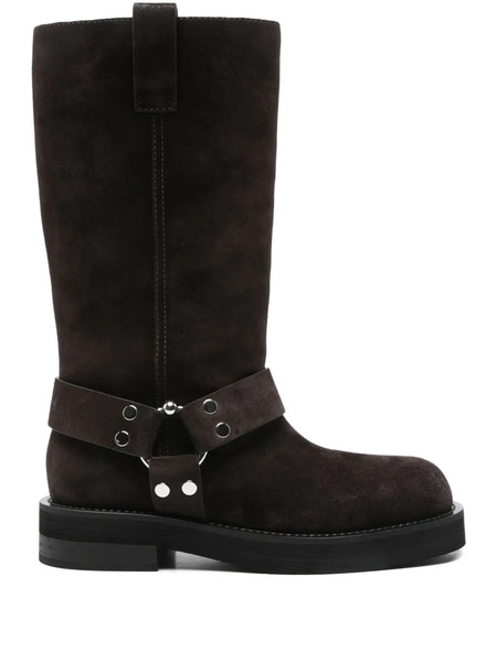  3juin Demi Buckle-strap Suede Boots - Brown 