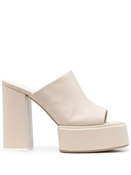  3juin Leather Sandals - Neutrals 