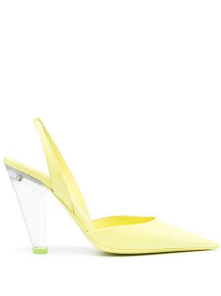  3juin 105mm Leather Pumps - Yellow 