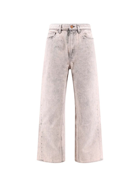  3x1 Bleached Straight Jeans - Grey 