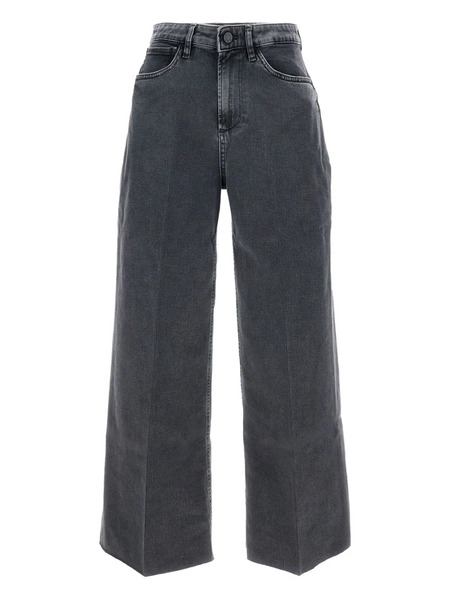  3x1 Faded Wide-leg Jeans - Black 