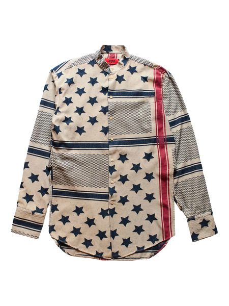  424 American Flag multi Shirt - Neutrals 