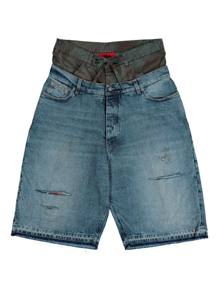  424 Double Big Daddy Shorts - Blue 