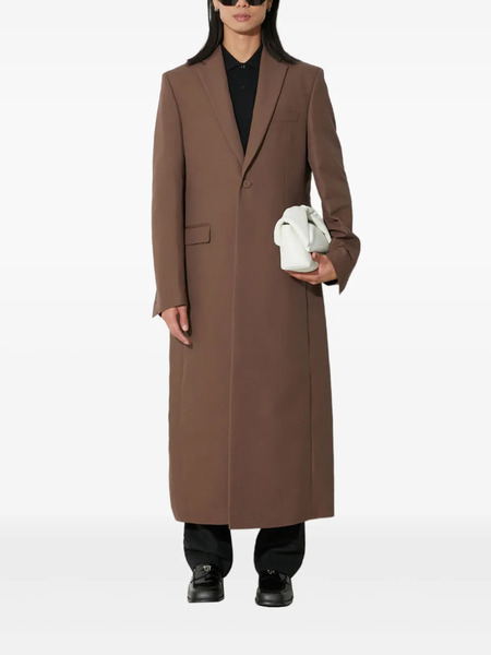  424 Single-breasted Coat - Brown 