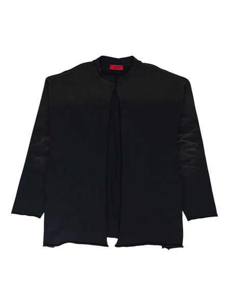  424 Whiskering-effect Jacket - Black 