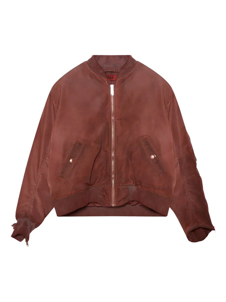  424 Zip-up Bomber Jacket - Red 